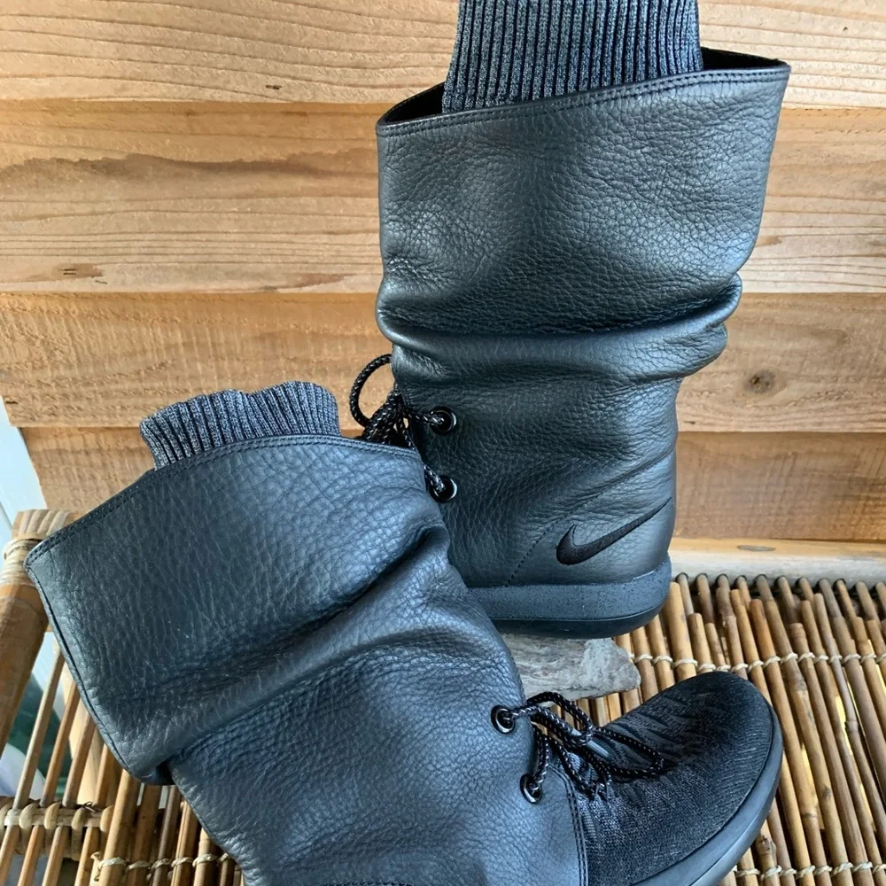 Nike Roshe Two Hi Flyknit Leather Boots - Picture 10 of 15